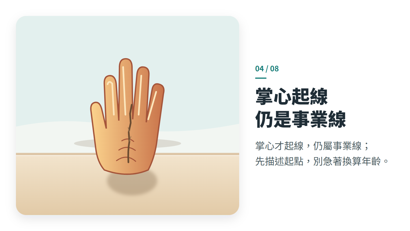 掌心起線 仍是事業線