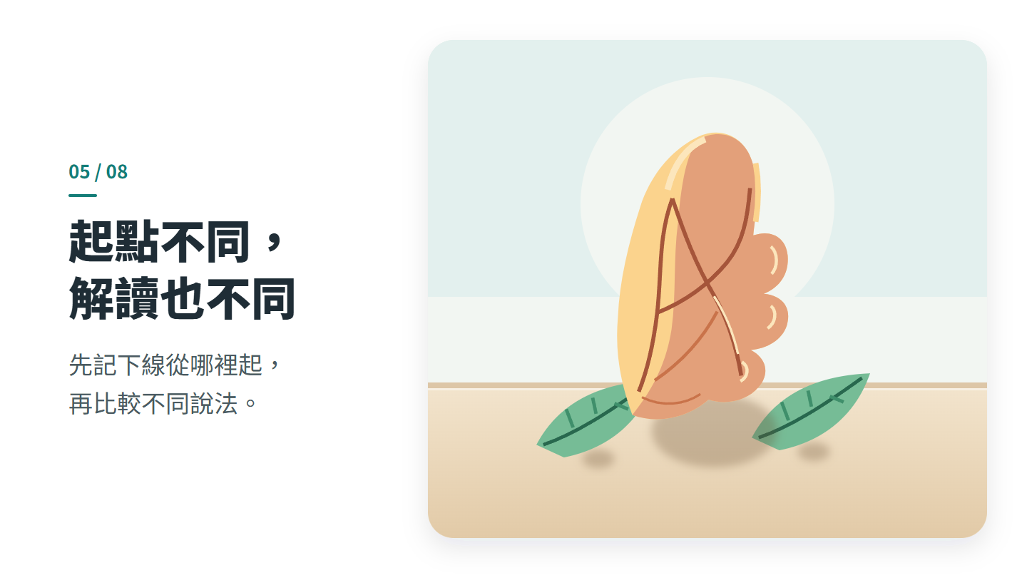 起點不同， 解讀也不同