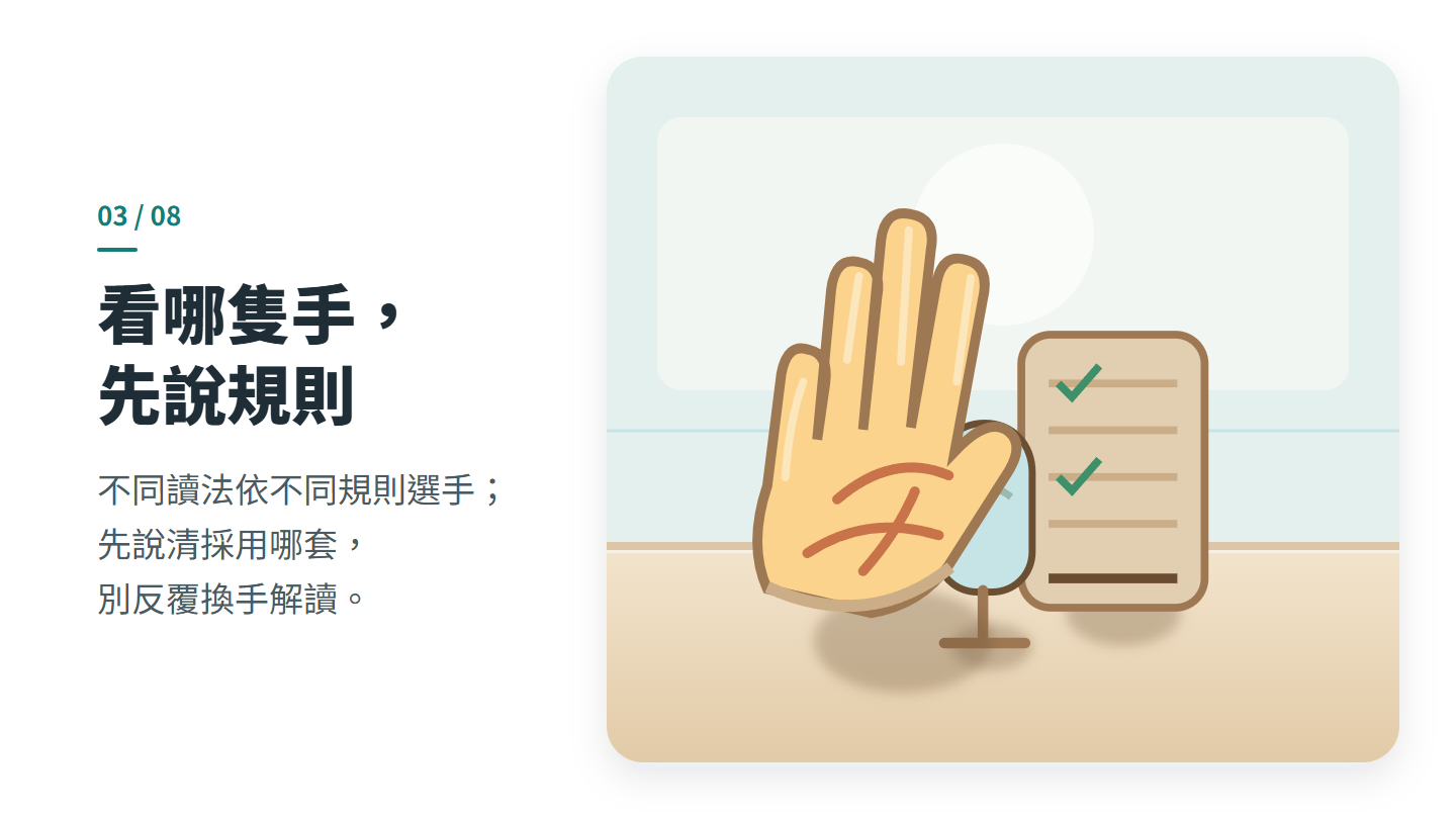 看哪隻手， 先說規則