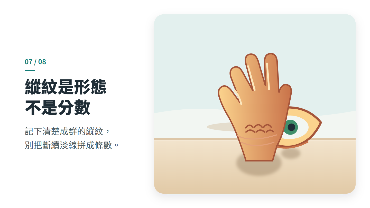 縱紋是形態 不是分數