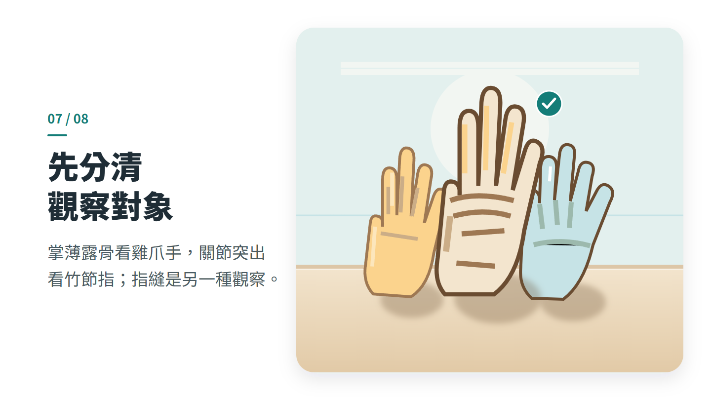 先分清 觀察對象