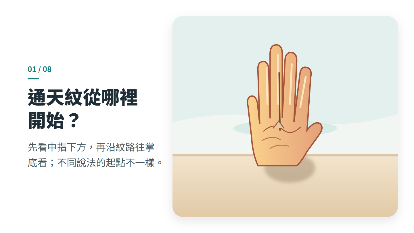 通天紋從哪裡 開始？
