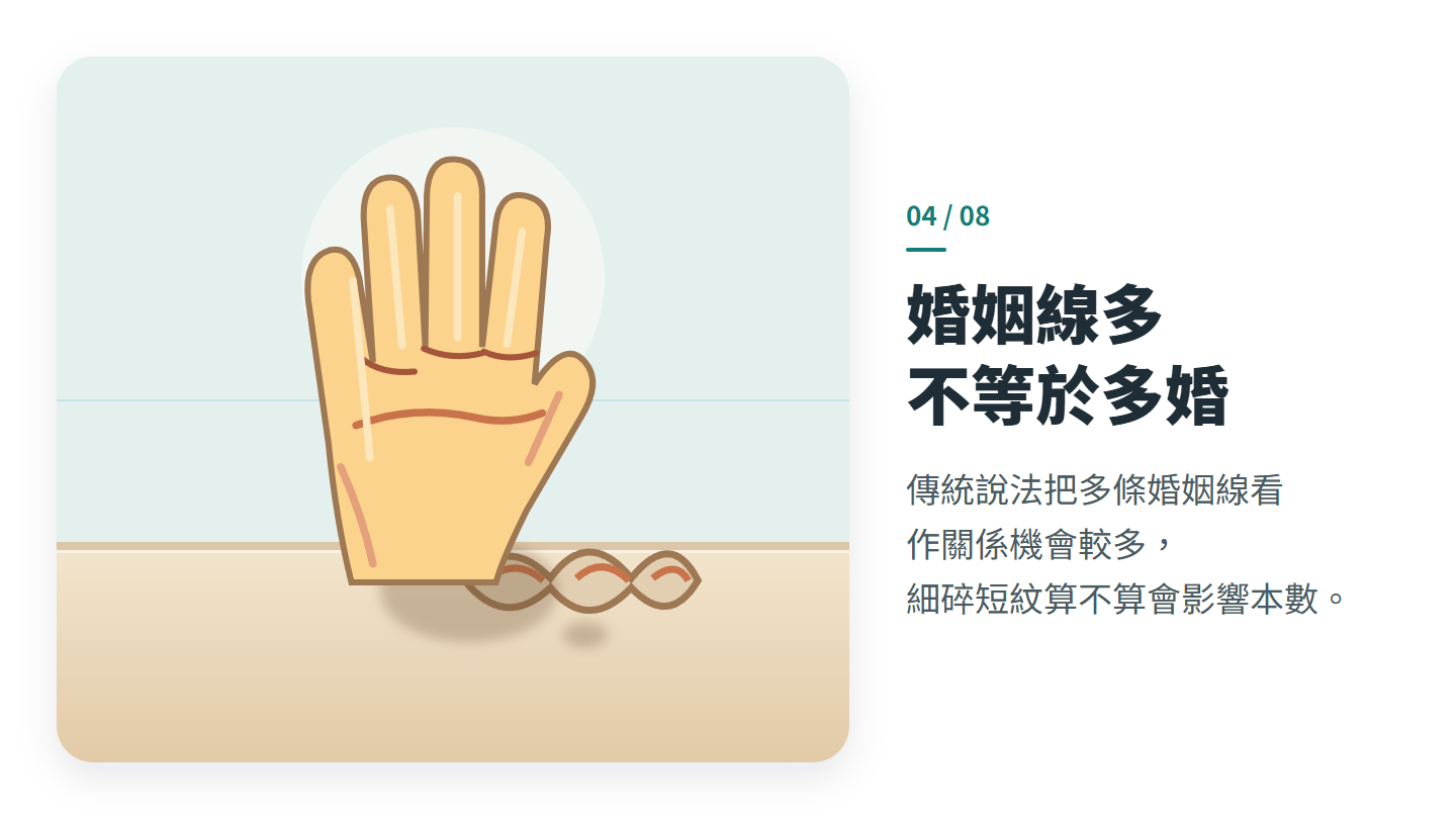 婚姻線多 不等於多婚
