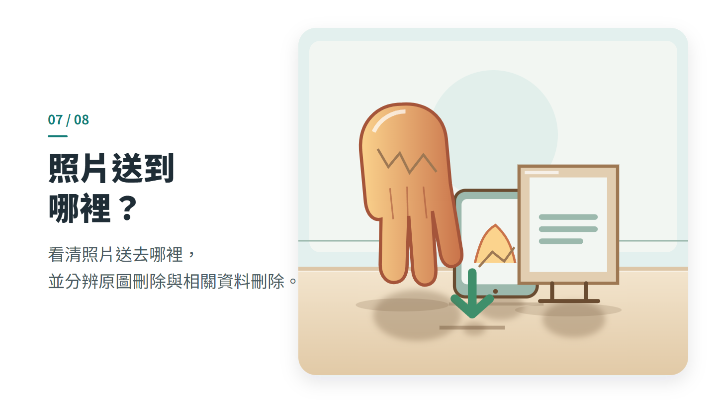 照片送到 哪裡？