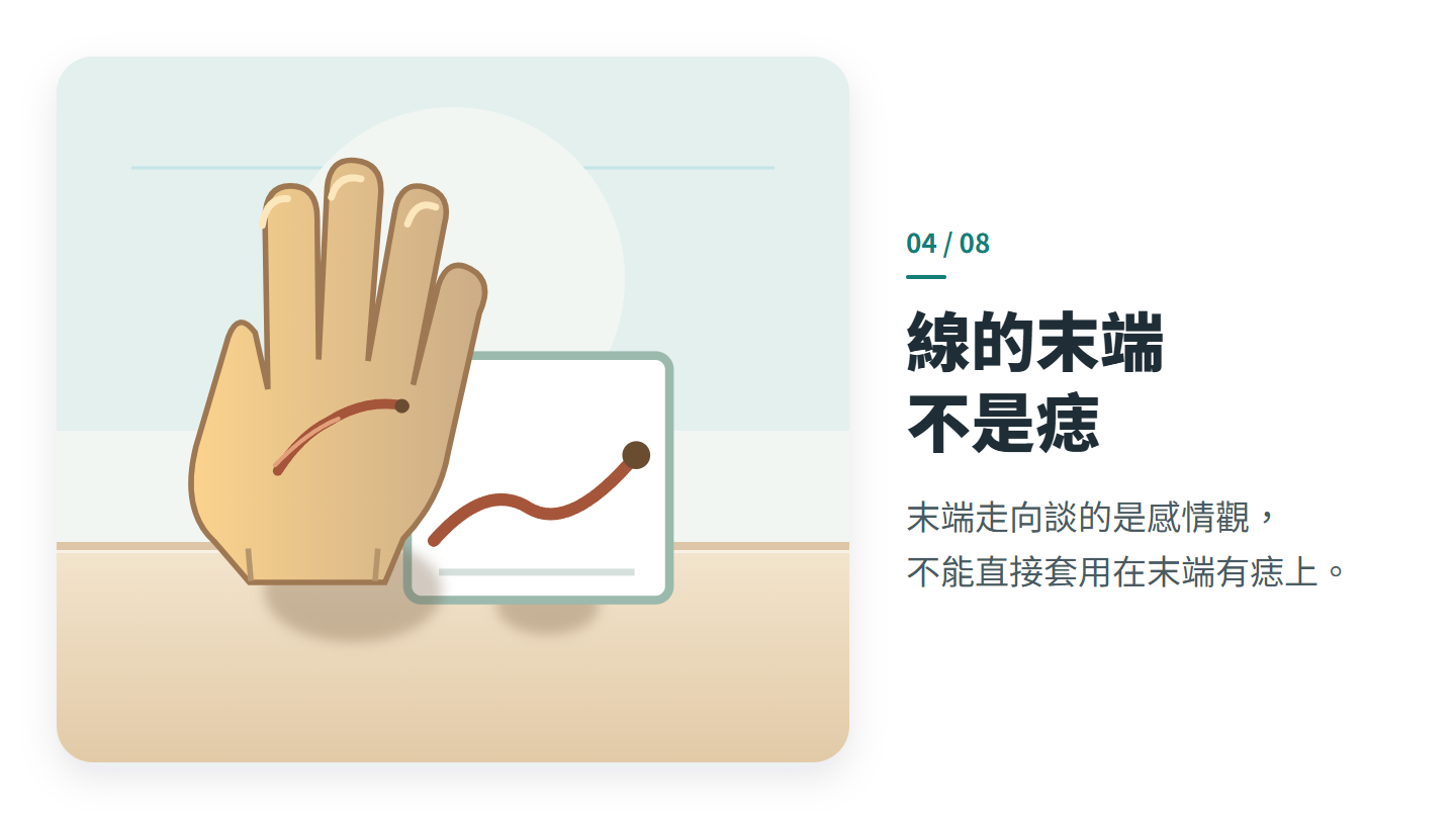 線的末端 不是痣