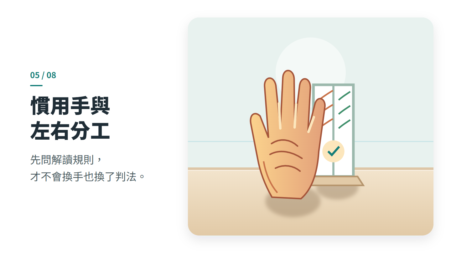 慣用手與 左右分工