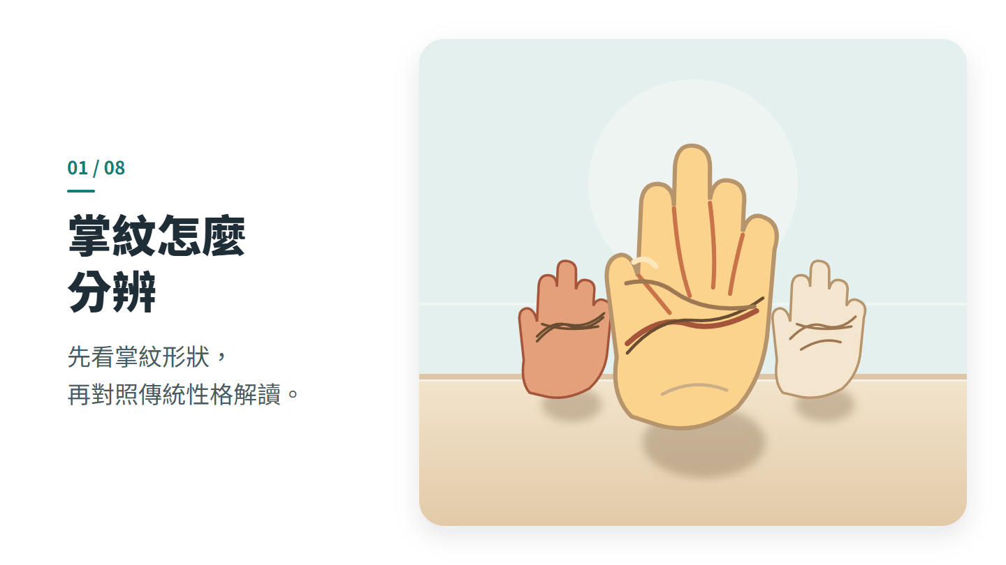 掌紋怎麼 分辨