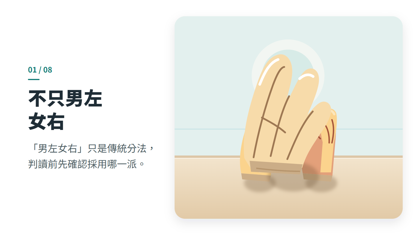 不只男左 女右