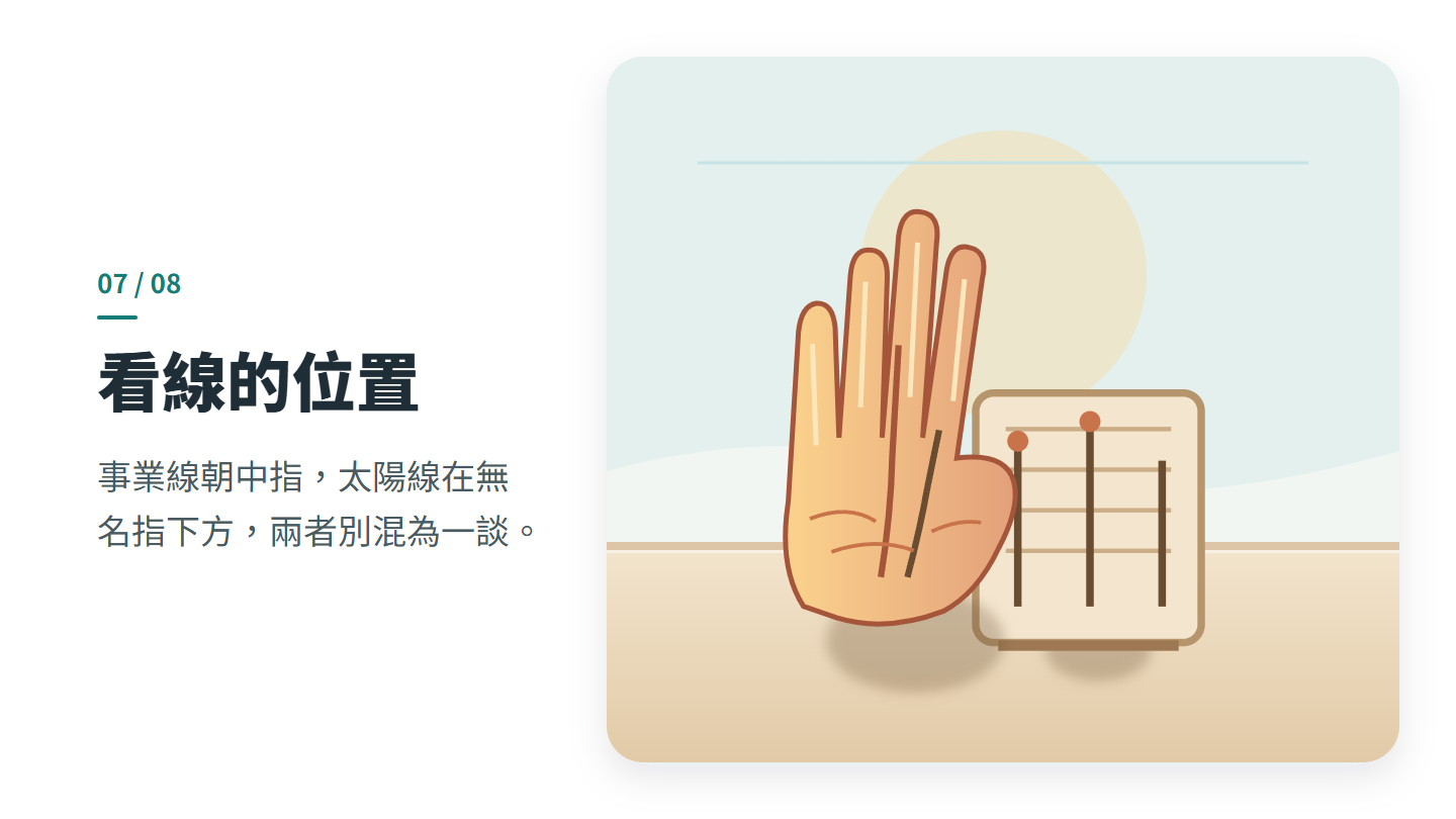 看線的位置